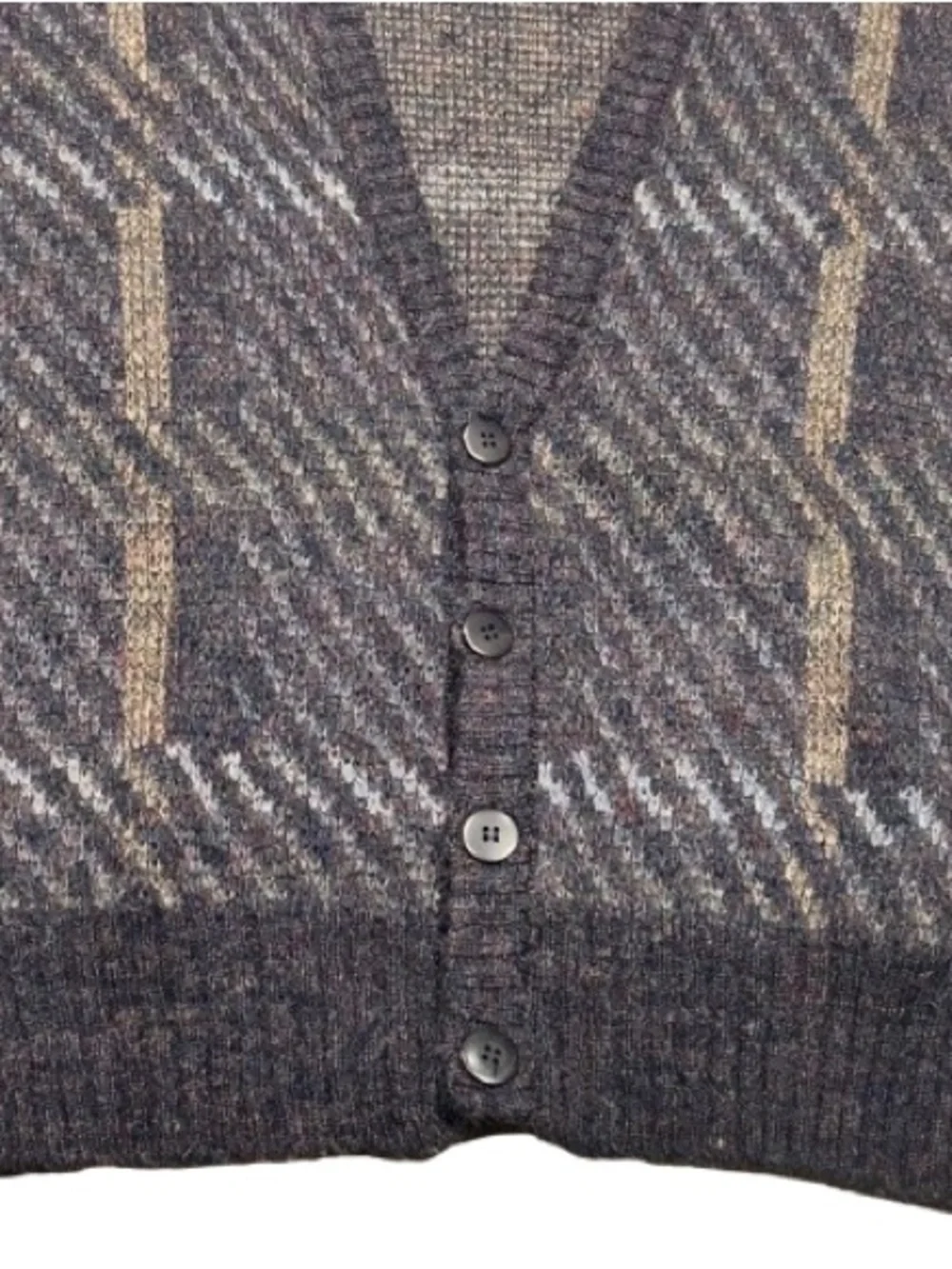 VTG 90s Boundary Waters Cardigan Sweater Mens L Eclectic Grandpa Dark Academia